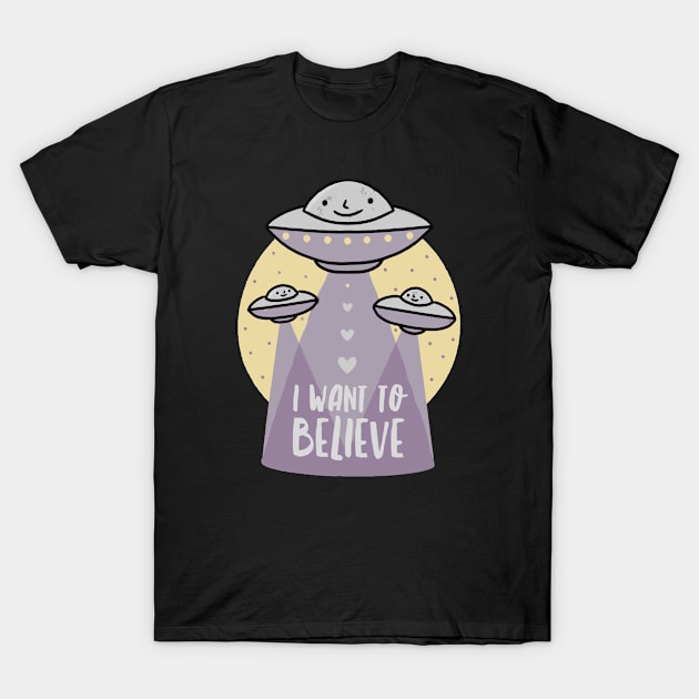 I Want To Believe Funny T-Shirt by widapermata95